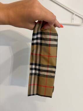 Burberry Iconic Nova Check Pattern Folding Umbrella Storage Sleeve